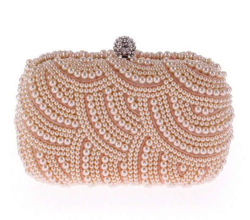 Pearl Clutch Bags Women Purse Ladies white Hand Bags Evening Bags for