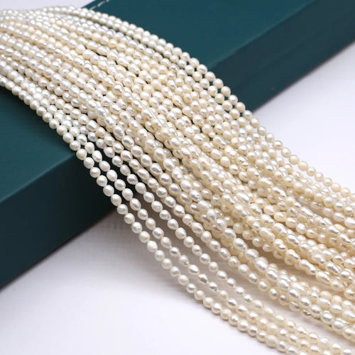 Natural Baroque Freshwater Pearl Beads White 5-6mm Loose Spacer Bead