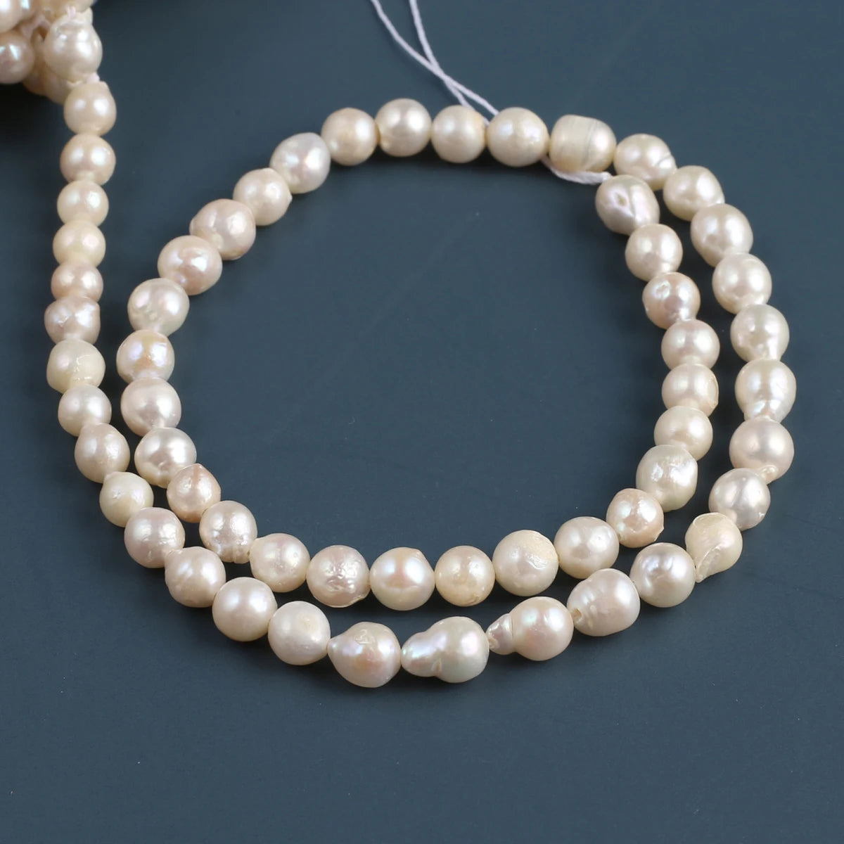 Natural Baroque Freshwater Pearl Beads White 5-6mm Loose Spacer Bead