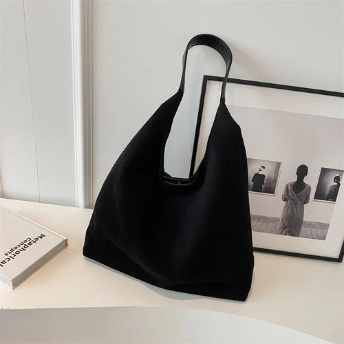 Suede Bag Leather Shoulder Bag for Women Hand Bag Ladies Winter