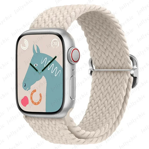 Braided Loop Strap For Apple watch Ultra Band 49mm 44mm 40mm 45mm 41mm