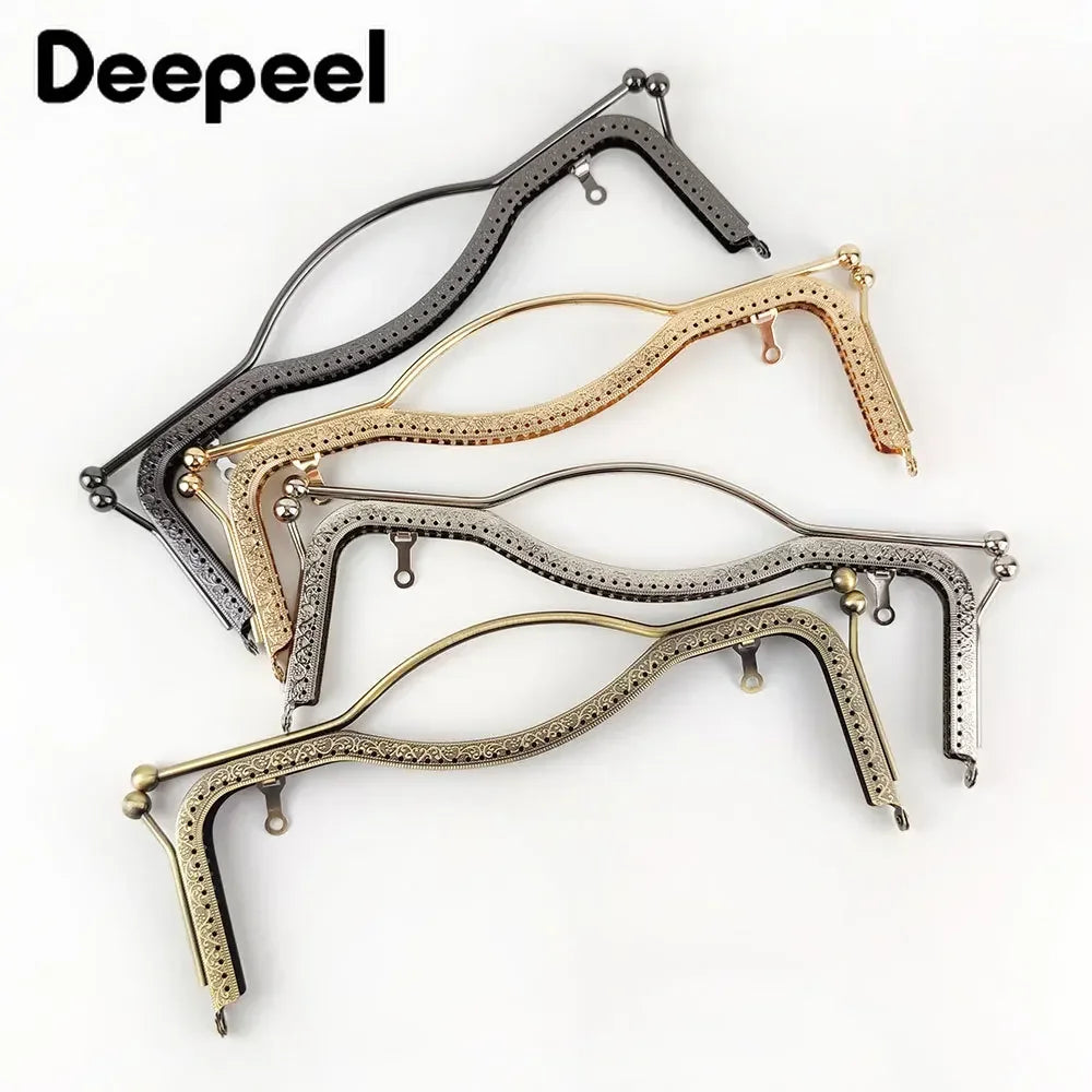 1/2/3Pcs Deepeel 20.5/27cm Metal Wallet Frame Embossed Hand Pull Parts