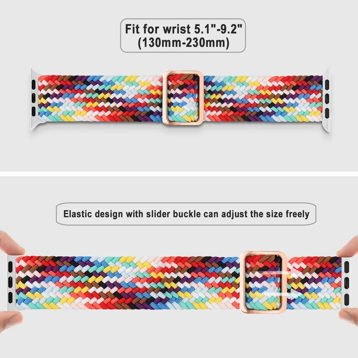 Braided Loop Strap For Apple watch Ultra Band 49mm 44mm 40mm 45mm 41mm