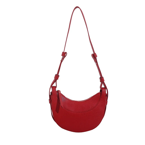 VC Trendy Luxury Designer Crescent Bag Elegant Women's Underarm Bag