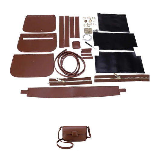 Handmade Bag Set Hand Stitching Leather Craft DIY Bag Kit