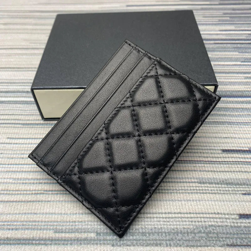 Card holder for women Genuine leather Fashion Hand Holding Card bag