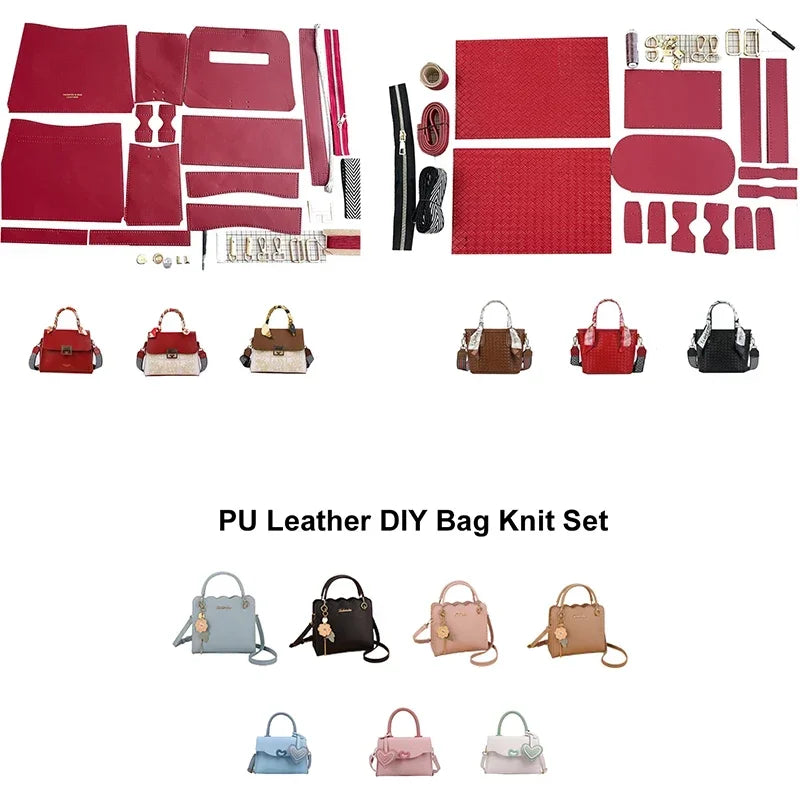 Hand Stitching DIY Leather Bag Making Kit Bag Easy Handcraft Shouler