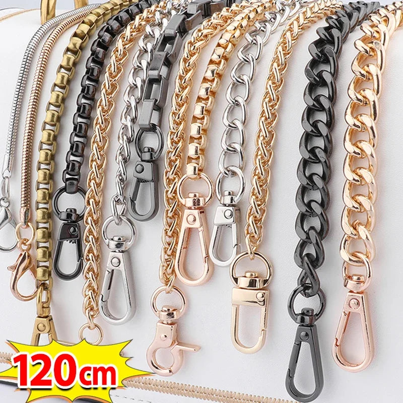 120cm Metal Aluminum Bag Chain Replacement Parts Accessories for