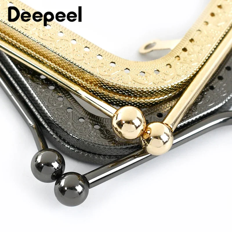 1/2/3Pcs Deepeel 20.5/27cm Metal Wallet Frame Embossed Hand Pull Parts